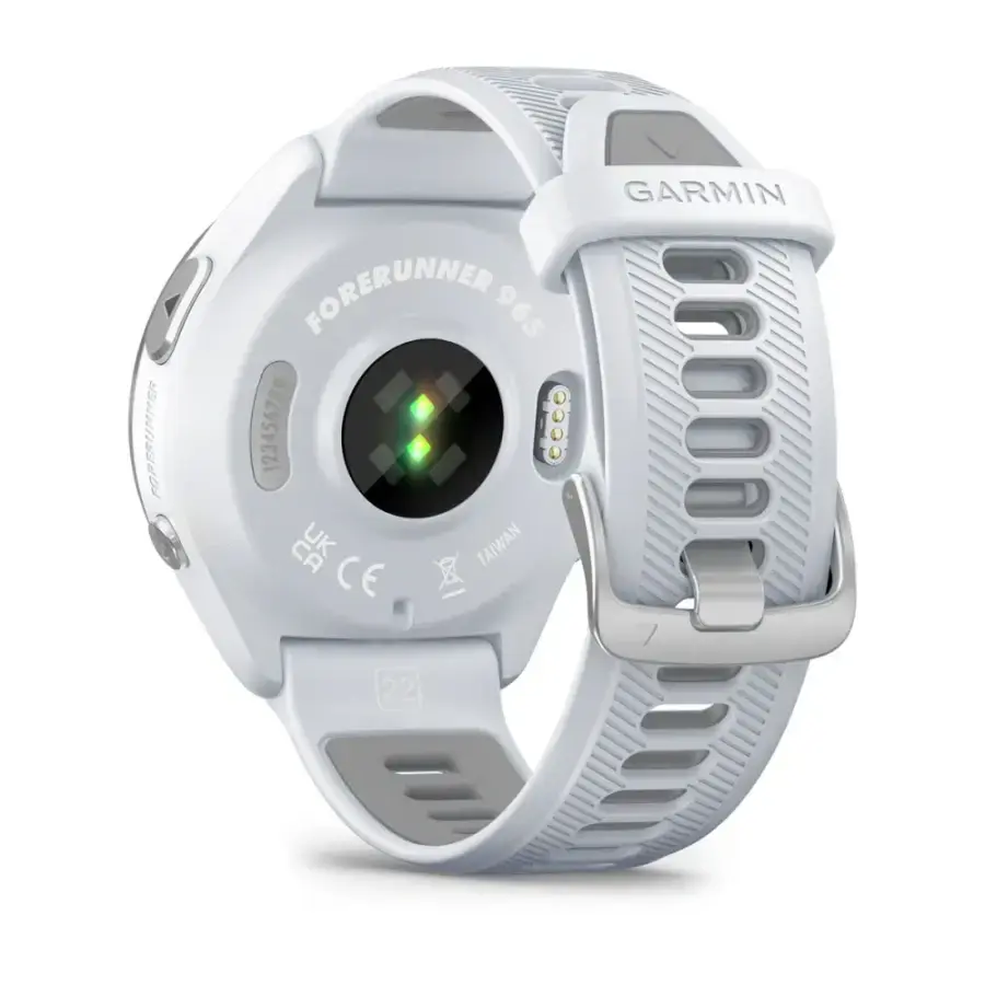 Спортивний годинник Garmin Forerunner 965 Titanium Bezel w. Whiteston Case and Whiteston/Powder Gray S. Band (010-02809-01/11)