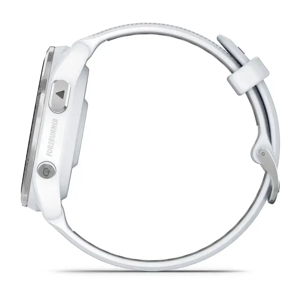 Спортивний годинник Garmin Forerunner 965 Titanium Bezel w. Whiteston Case and Whiteston/Powder Gray S. Band (010-02809-01/11)