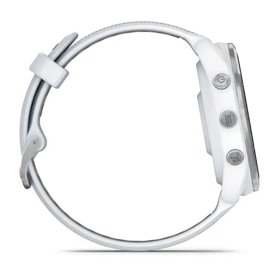 Спортивний годинник Garmin Forerunner 965 Titanium Bezel w. Whiteston Case and Whiteston/Powder Gray S. Band (010-02809-01/11)