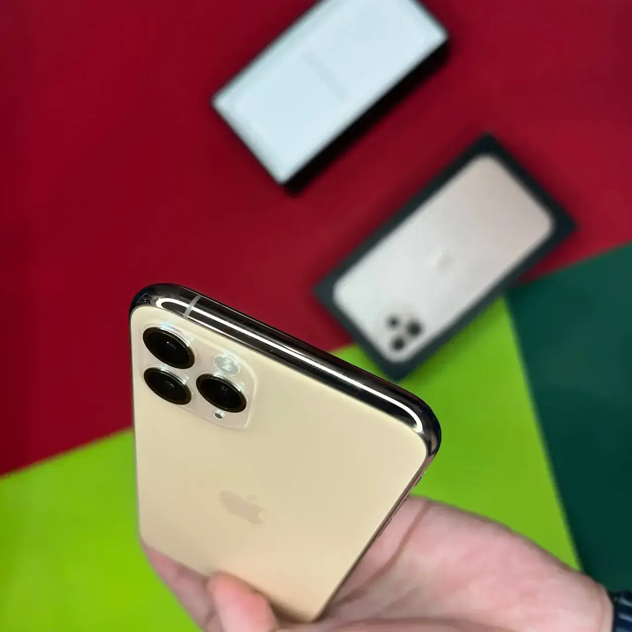 📲USED Apple iPhone 11 Pro 64GB Gold (MWC52),🔋100% (Состояние - 9/10, Комплект - iPhone, коробка, кабель | гарантия - 1 мес.)