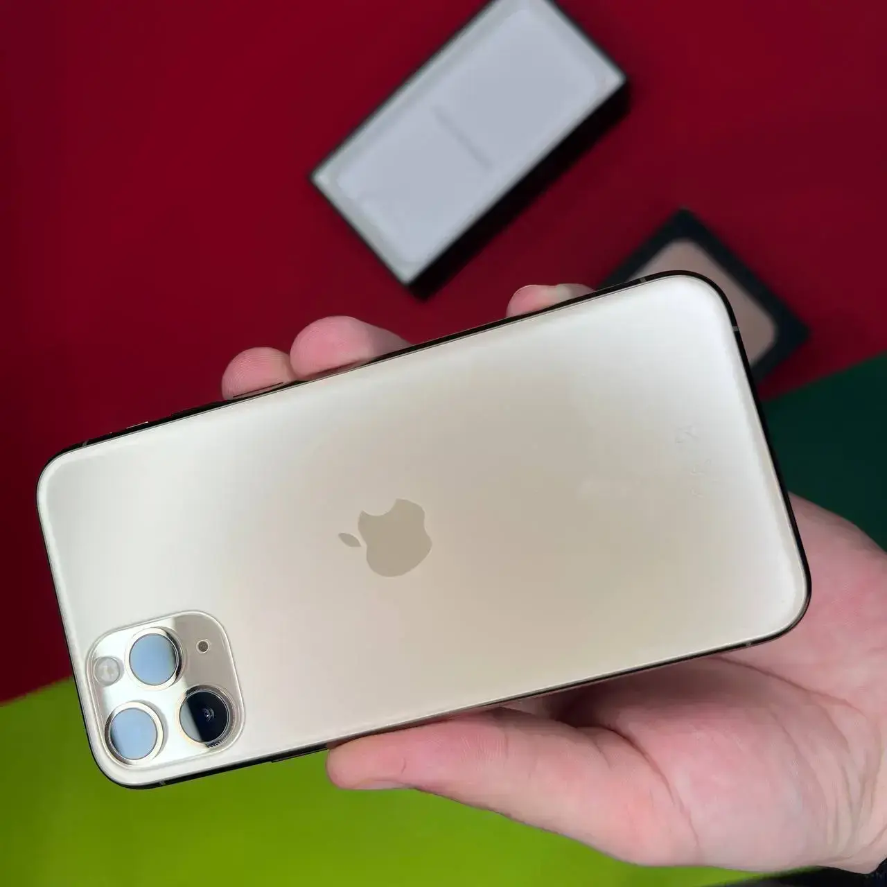 📲USED Apple iPhone 11 Pro 64GB Gold (MWC52),🔋100% (Состояние - 9/10, Комплект - iPhone, коробка, кабель | гарантия - 1 мес.)