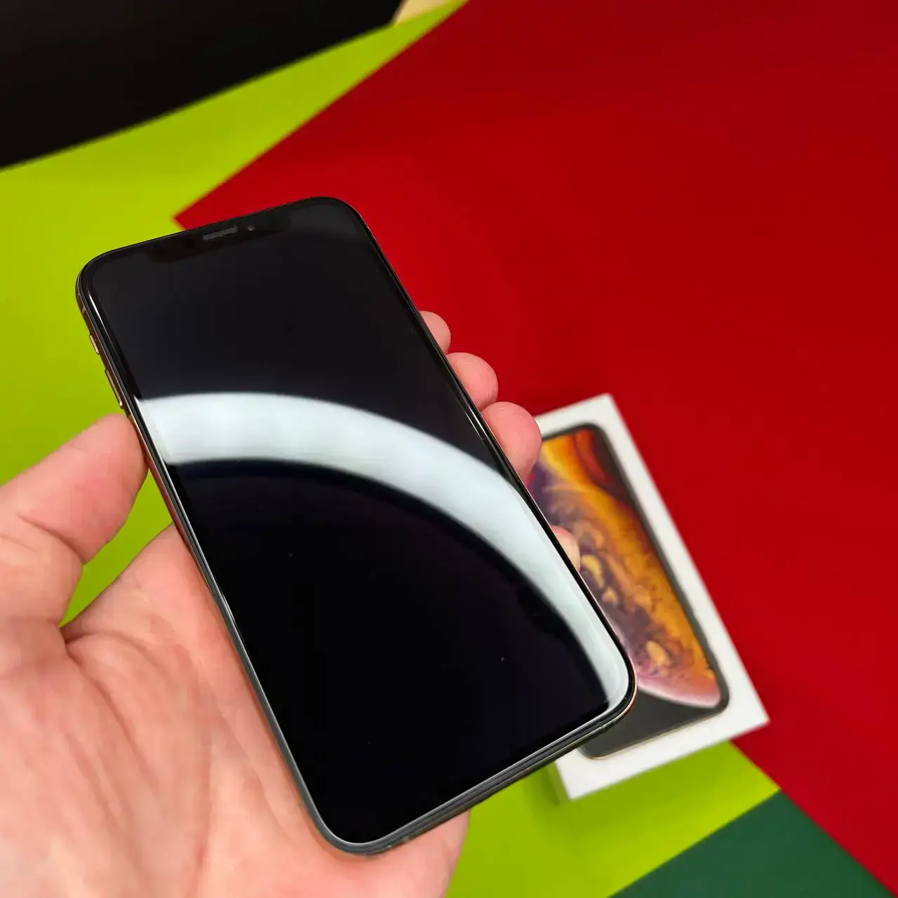 📲USED ​​Apple iPhone XS 256GB Gold (MT9K2),🔋100% (Стан - 9/10, Комплект - iPhone, коробка | гарантія - 1 міс.)