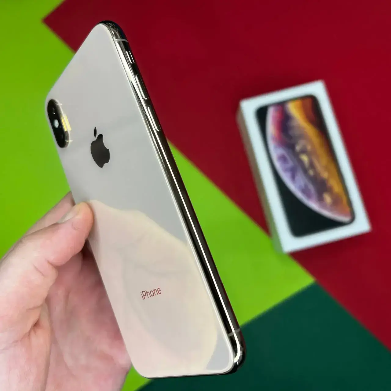 📲USED ​​Apple iPhone XS 256GB Gold (MT9K2),🔋100% (Стан - 9/10, Комплект - iPhone, коробка | гарантія - 1 міс.)