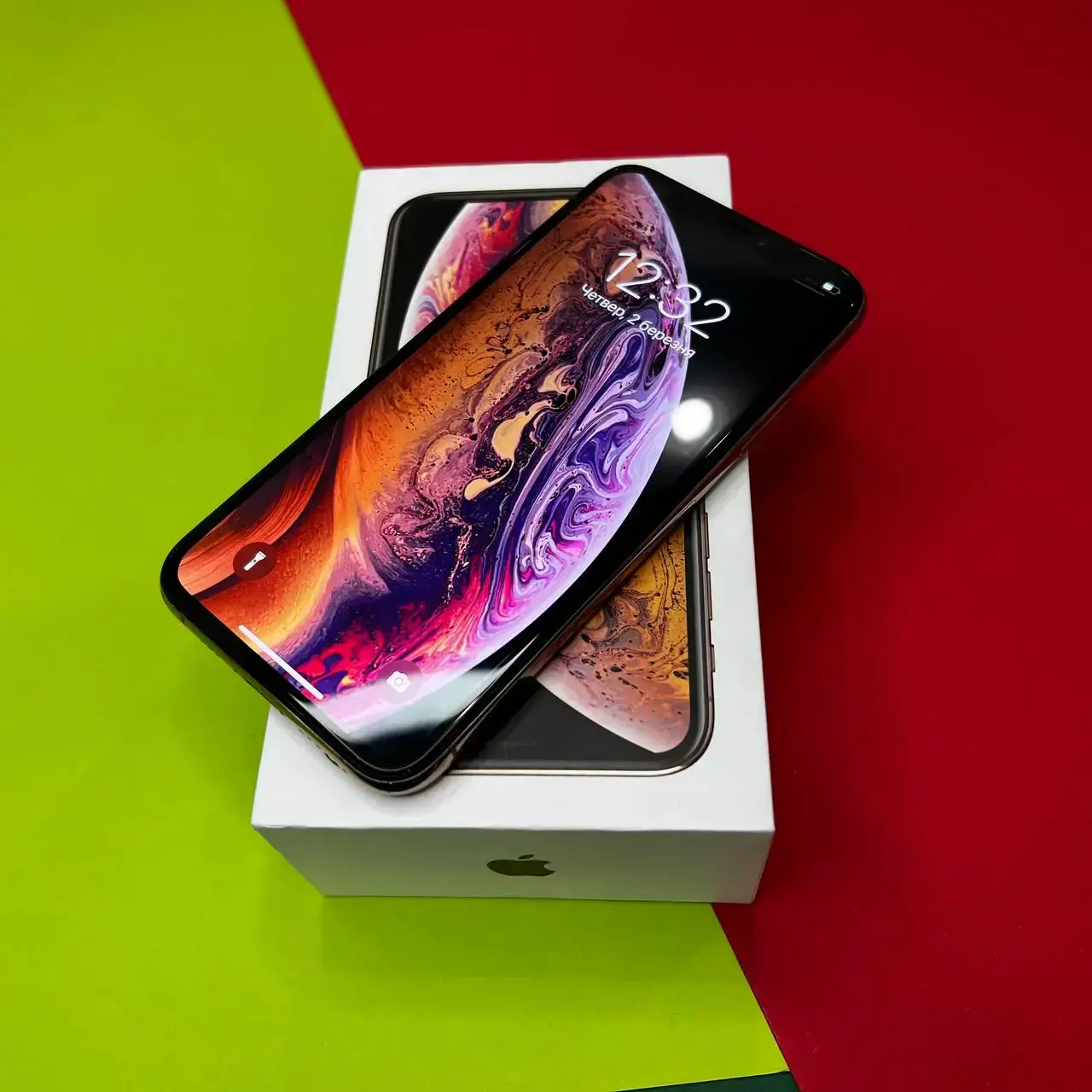 📲USED ​​Apple iPhone XS 256GB Gold (MT9K2),🔋100% (Стан - 9/10, Комплект - iPhone, коробка | гарантія - 1 міс.)