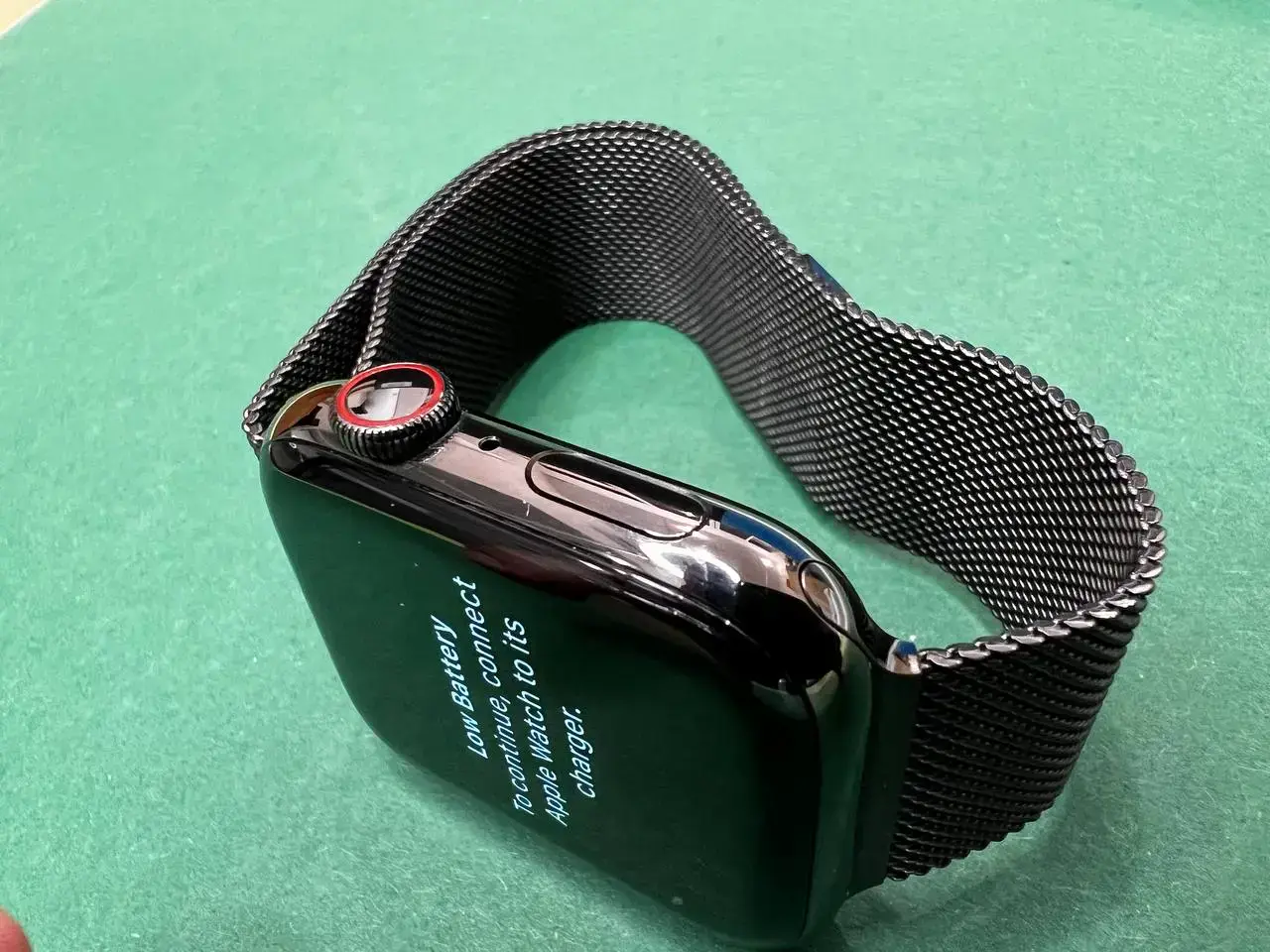 ⏰USED Apple Watch Series 6 GPS + Cellular 44mm Graphite Stainless Steel Case with Graphite Milanese Loop (M07R3, M09J3),🔋81%(Стан - 10/10, комплект повний, гарантія - 1 міс.)