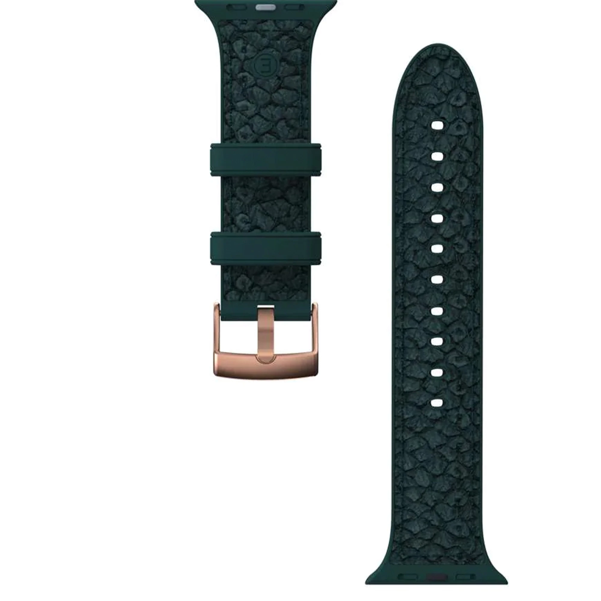 Ремінець Njord Salmon Leather Strap for Apple Watch 45mm/44mm - Dark Green (SL14122)