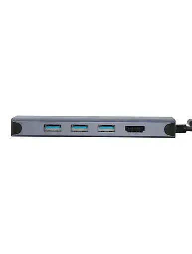 Адаптер WIWU [A12] Alpha 12in1 Type-C to USB-C+3xUSB3.0+3xUSB2.0+SD/Micro SD+HDMI+RJ45+3.5mm