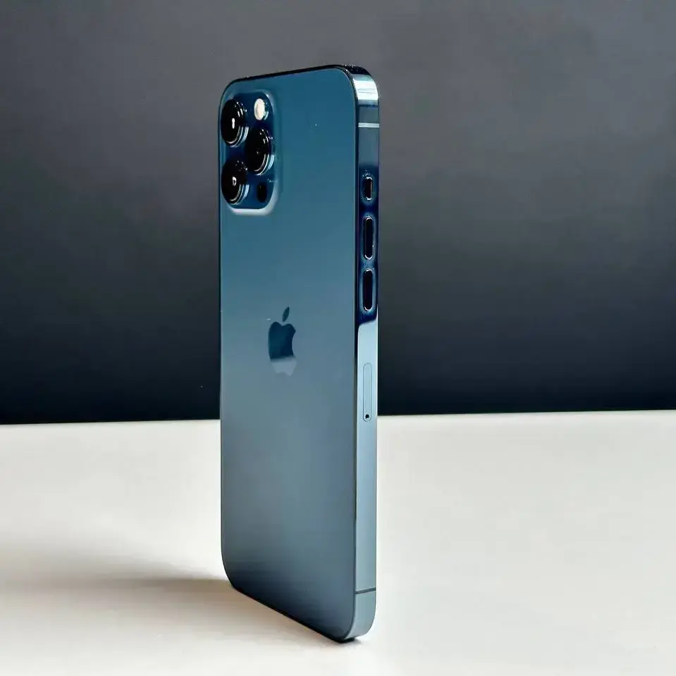 📲Apple iPhone 12 Pro Max 256GB Pacific Blue (MGCN3, MGDF3) 🔋87% (Состояние - 9/10, Комплект - коробка, iPhone | гарантия - 1 мес.)