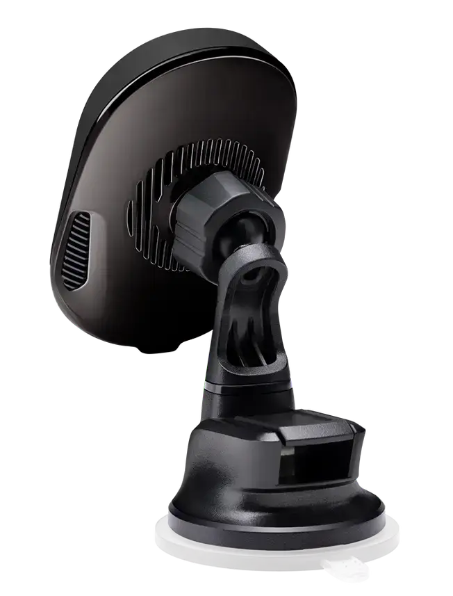 Автомобільне кріплення з бездротовою зарядкою Pitaka MagEZ Car Mount Pro Suction Cup - Black (CMS4001Q)