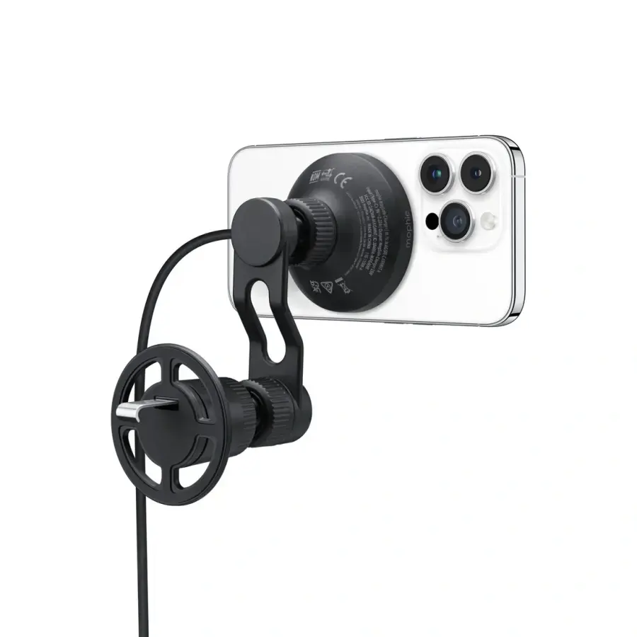 Беспроводное автомобильное зарядное устройство Mophie Wireless Charging Vent Mount with MagSafe (401310730, HQ6L2)