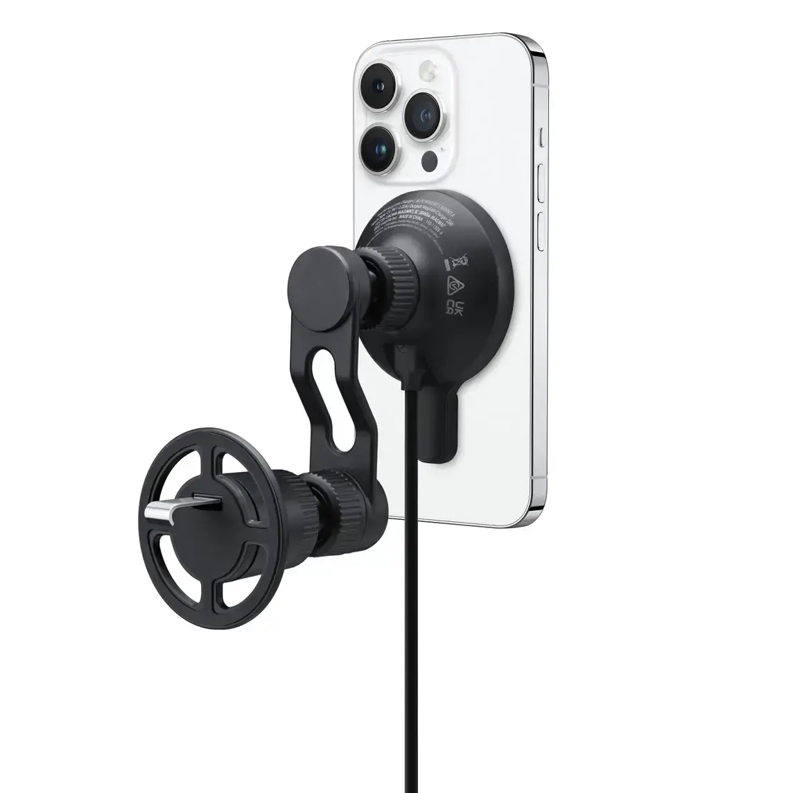 Бездротовий автомобільний зарядний пристрій Mophie Wireless Charging Vent Mount with MagSafe (401310730, HQ6L2)