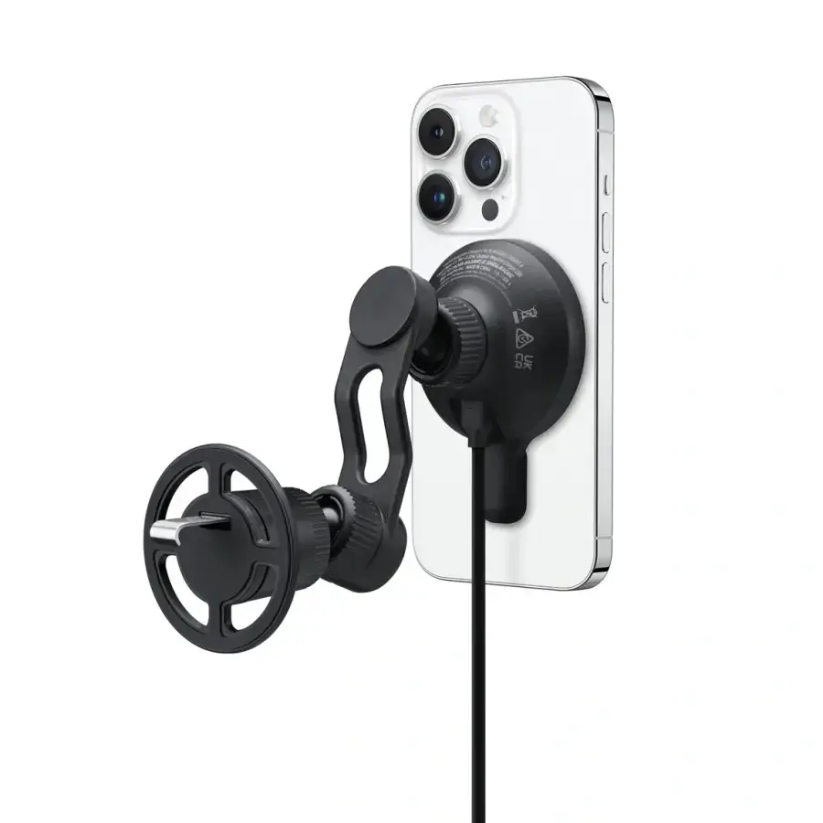 Беспроводное автомобильное зарядное устройство Mophie Wireless Charging Vent Mount with MagSafe (401310730, HQ6L2)