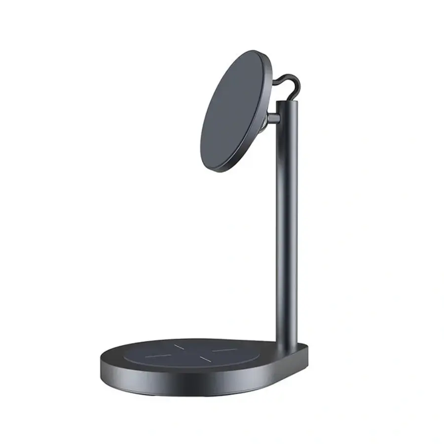 Бездротовий зарядний пристрій WIWU Power Air 2 in 1 Wireless Charger 15W - Space Gray (X25)