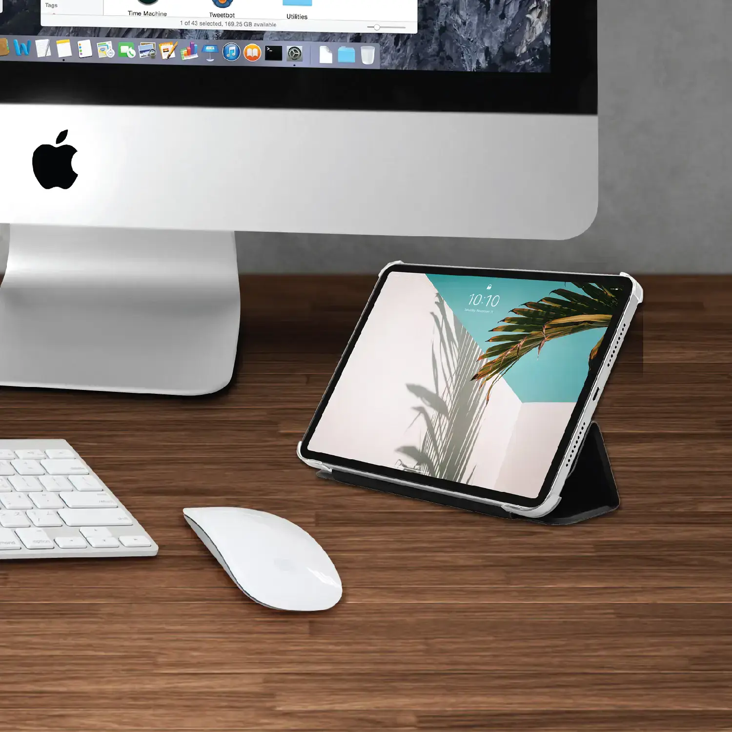 Чохол-книжка Macally Protective Case and Stand для iPad mini 6 (2021) - Black (BSTANDM6V2-B)