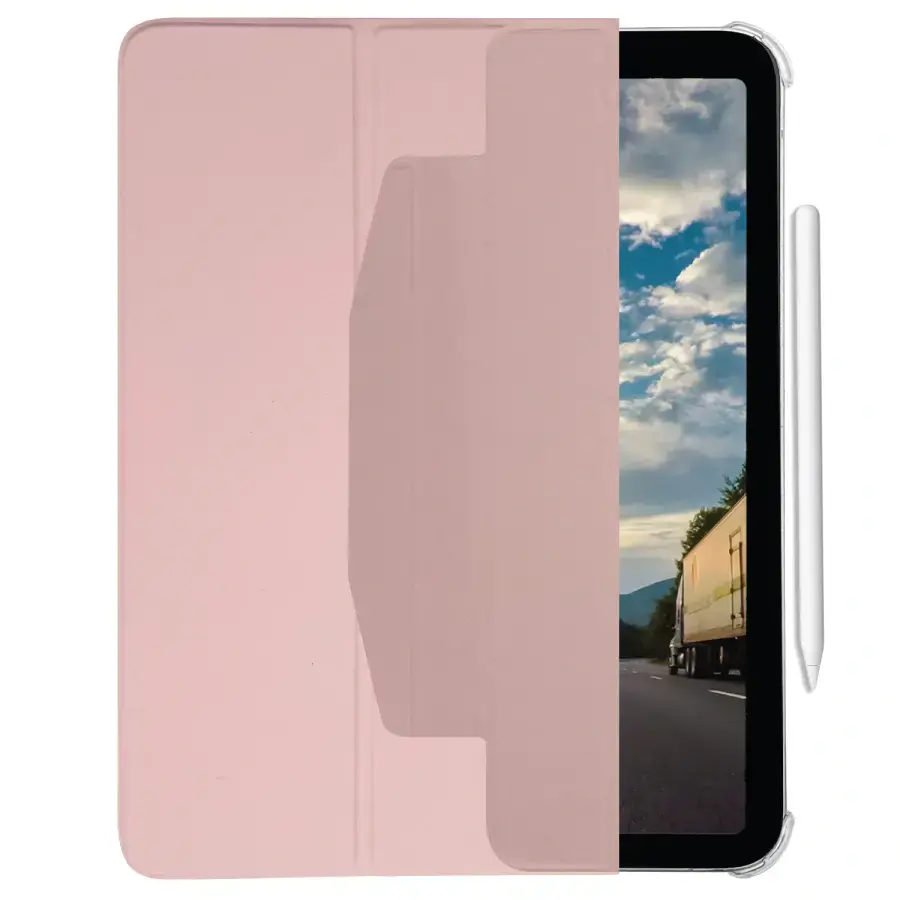 Чохол-книжка Macally Protective Case and Stand для iPad Pro 12.9" (2022/2021) - Pink (BSTANDP6L-RS)