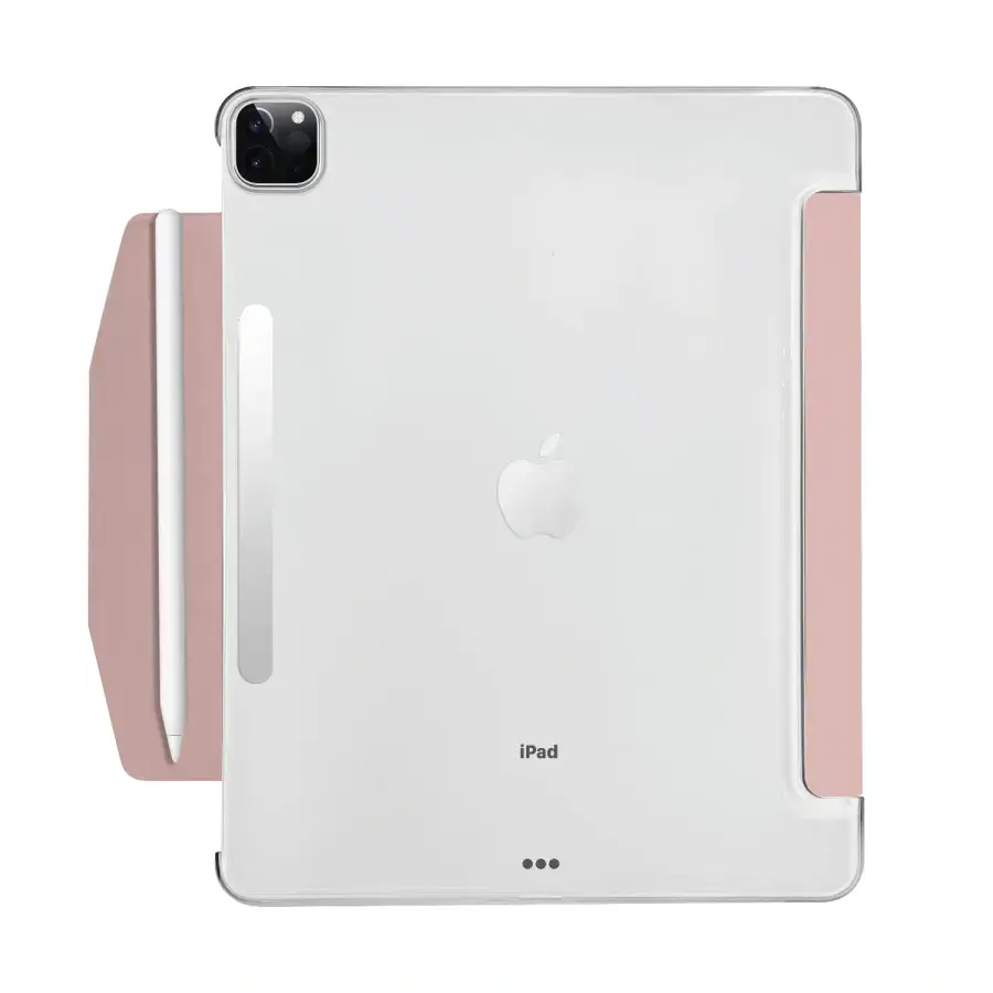 Чохол-книжка Macally Protective Case and Stand для iPad Pro 12.9" (2022/2021) - Pink (BSTANDP6L-RS)