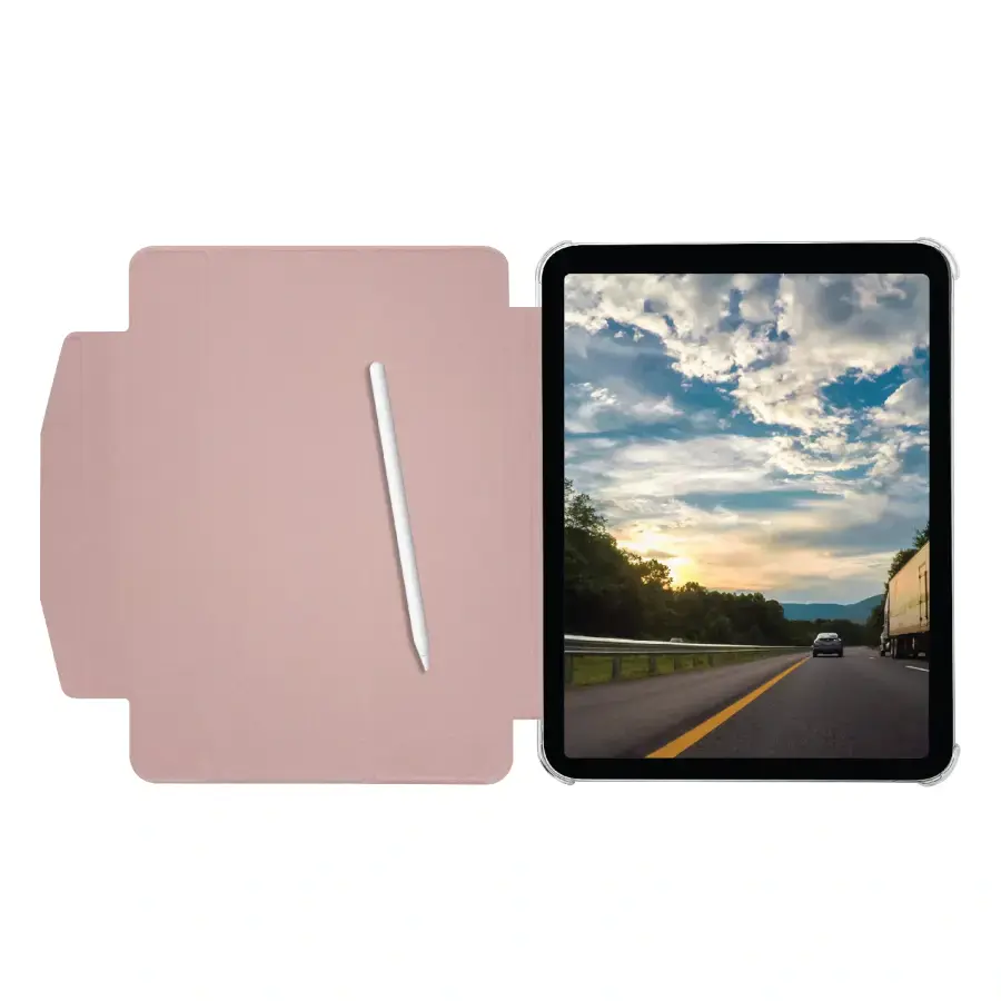 Чохол-книжка Macally Protective Case and Stand для iPad Pro 12.9" (2022/2021) - Pink (BSTANDP6L-RS)