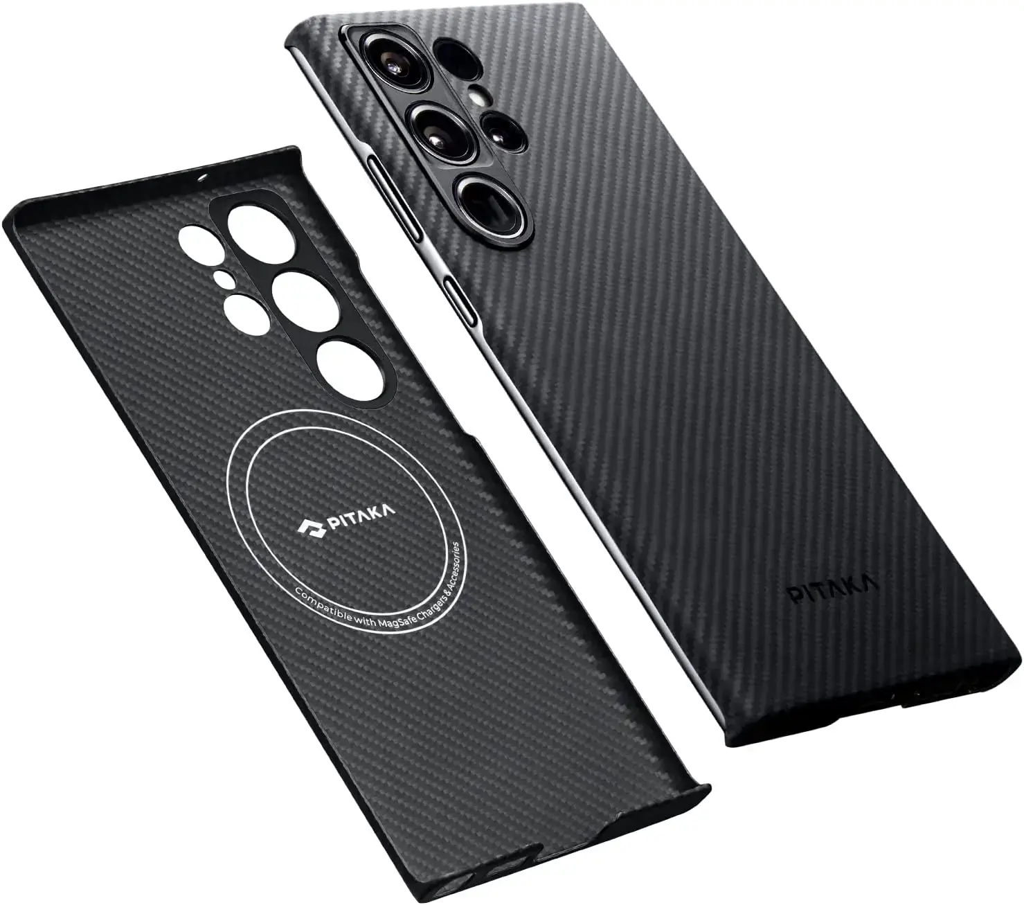 Чехол Pitaka MagEZ Case 3 Twill for Samsung Galaxy S23 Ultra - Black/Grey (KS2301U)