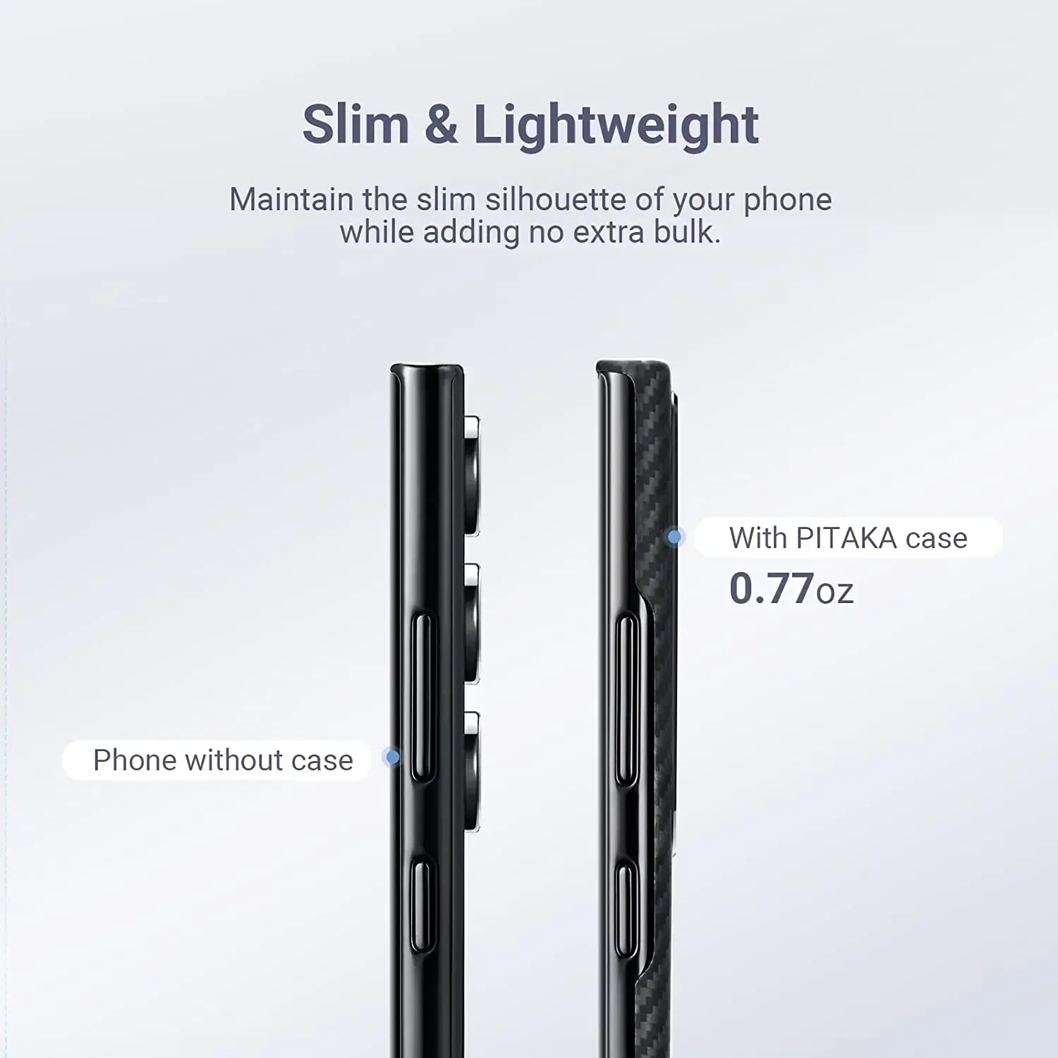Чехол Pitaka MagEZ Case 3 Twill for Samsung Galaxy S23 Ultra - Black/Grey (KS2301U)