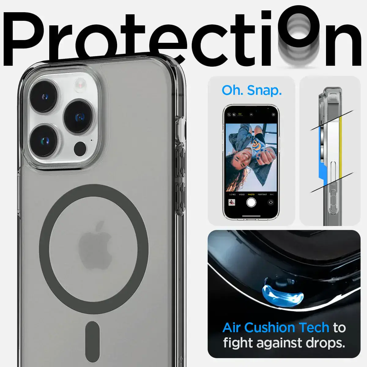 Чохол Spigen iPhone 14 Pro Max Ultra Hybrid MagSafe - Frost Black (ACS05582)