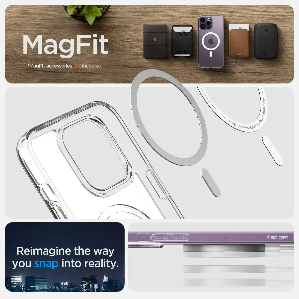 Чохол Spigen iPhone 14 Pro Max Ultra Hybrid MagSafe - Frost Clear (ACS05583)