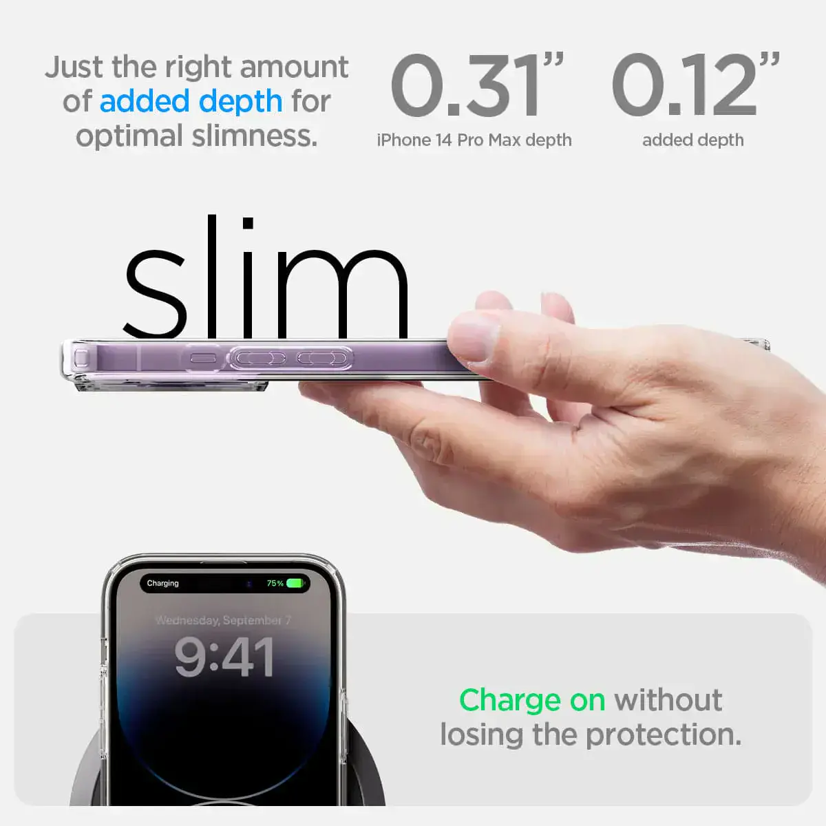 Чохол Spigen iPhone 14 Pro Max Ultra Hybrid MagSafe - Frost Clear (ACS05583)