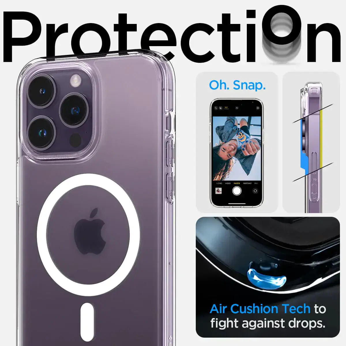 Чохол Spigen iPhone 14 Pro Max Ultra Hybrid MagSafe - Frost Clear (ACS05583)