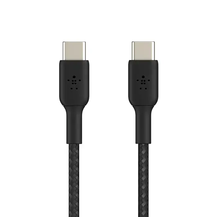 Кабель Belkin BoostCharge Braided USB-C to USB-C Cable 1m Black (CAB004bt1MBK)