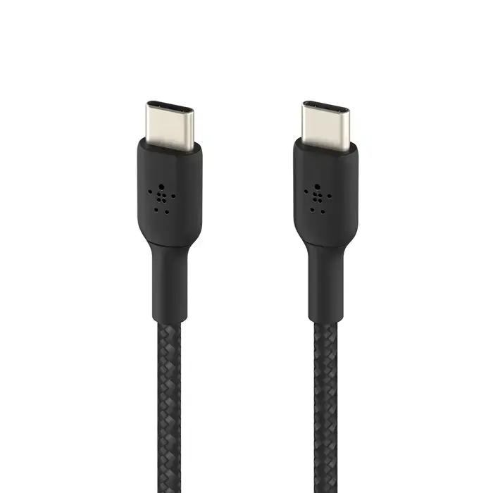 Кабель Belkin BoostCharge Braided USB-C to USB-C Cable 1m Black (CAB004bt1MBK)