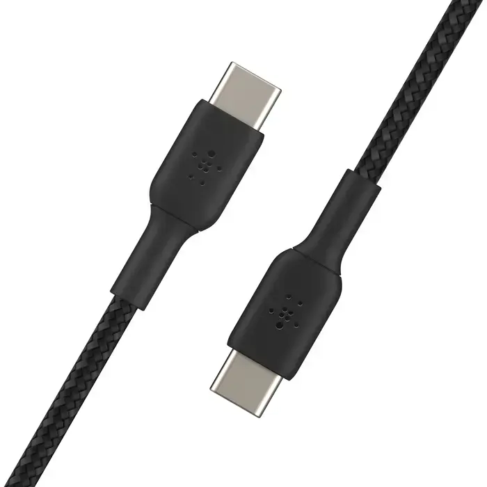 Кабель Belkin BoostCharge Braided USB-C to USB-C Cable 1m Black (CAB004bt1MBK)