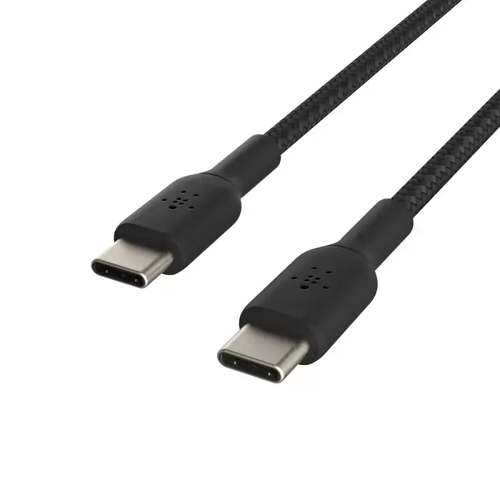 Кабель Belkin BoostCharge Braided USB-C to USB-C Cable 1m Black (CAB004bt1MBK)