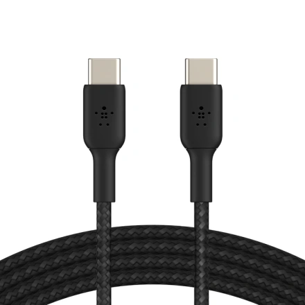 Кабель Belkin BoostCharge Braided USB-C to USB-C Cable 1m Black (CAB004bt1MBK)