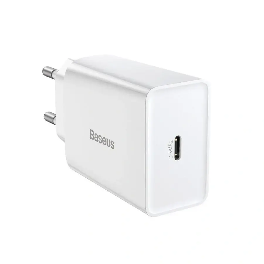 Мережевий зарядний пристрій Baseus Speed Mini 20W - White (CCFS-SN02)