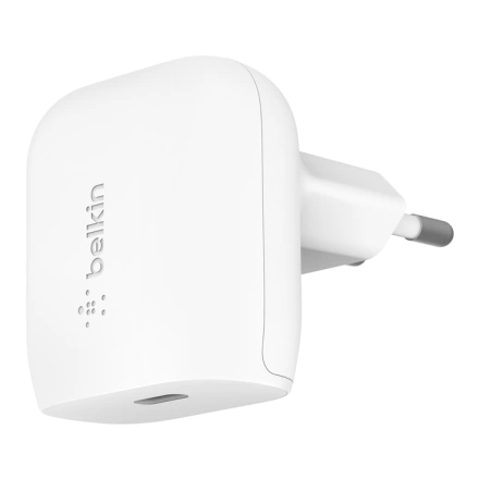 Сетевое зарядное устройство Belkin BoostCharge Home Charger Type-C 20W PD White (WCA003VFWH)