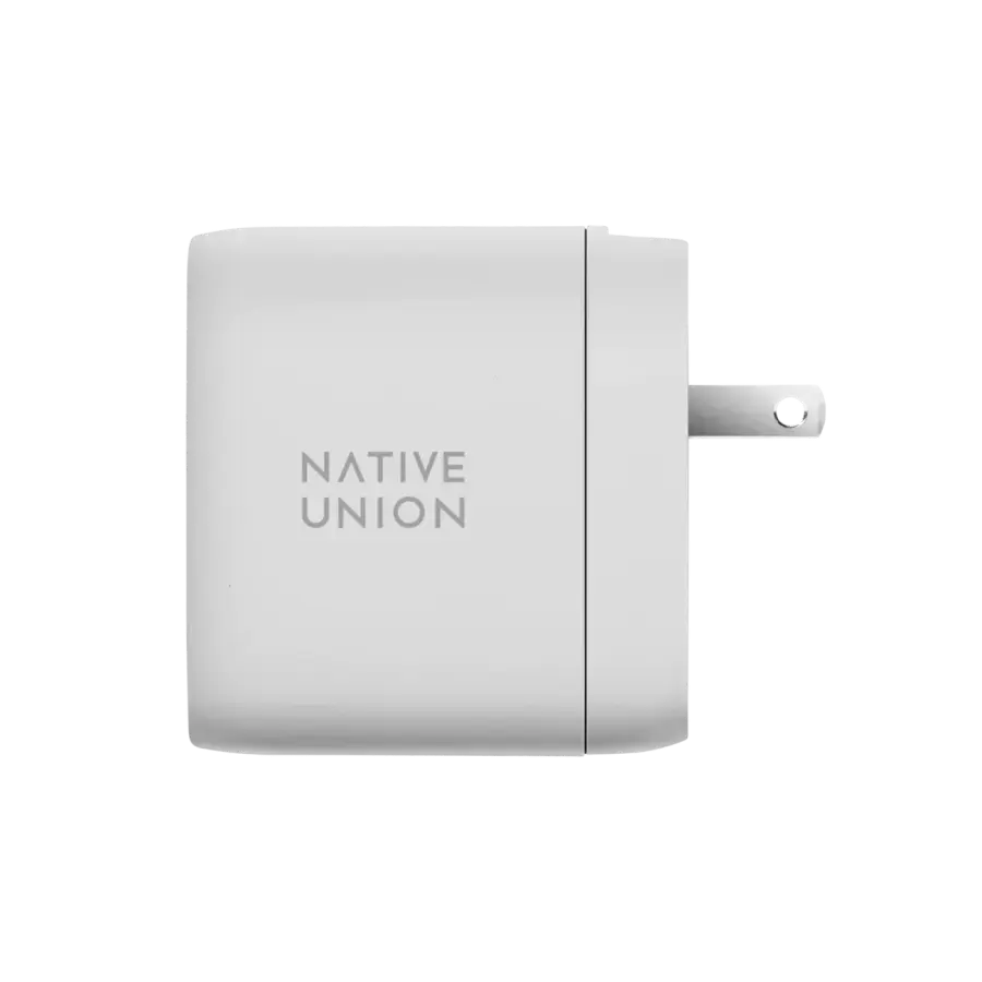 Мережевий зарядний пристрій Native Union Fast GaN Charger PD 67W Dual USB-C Port White (FAST-PD67-WHT-INT)