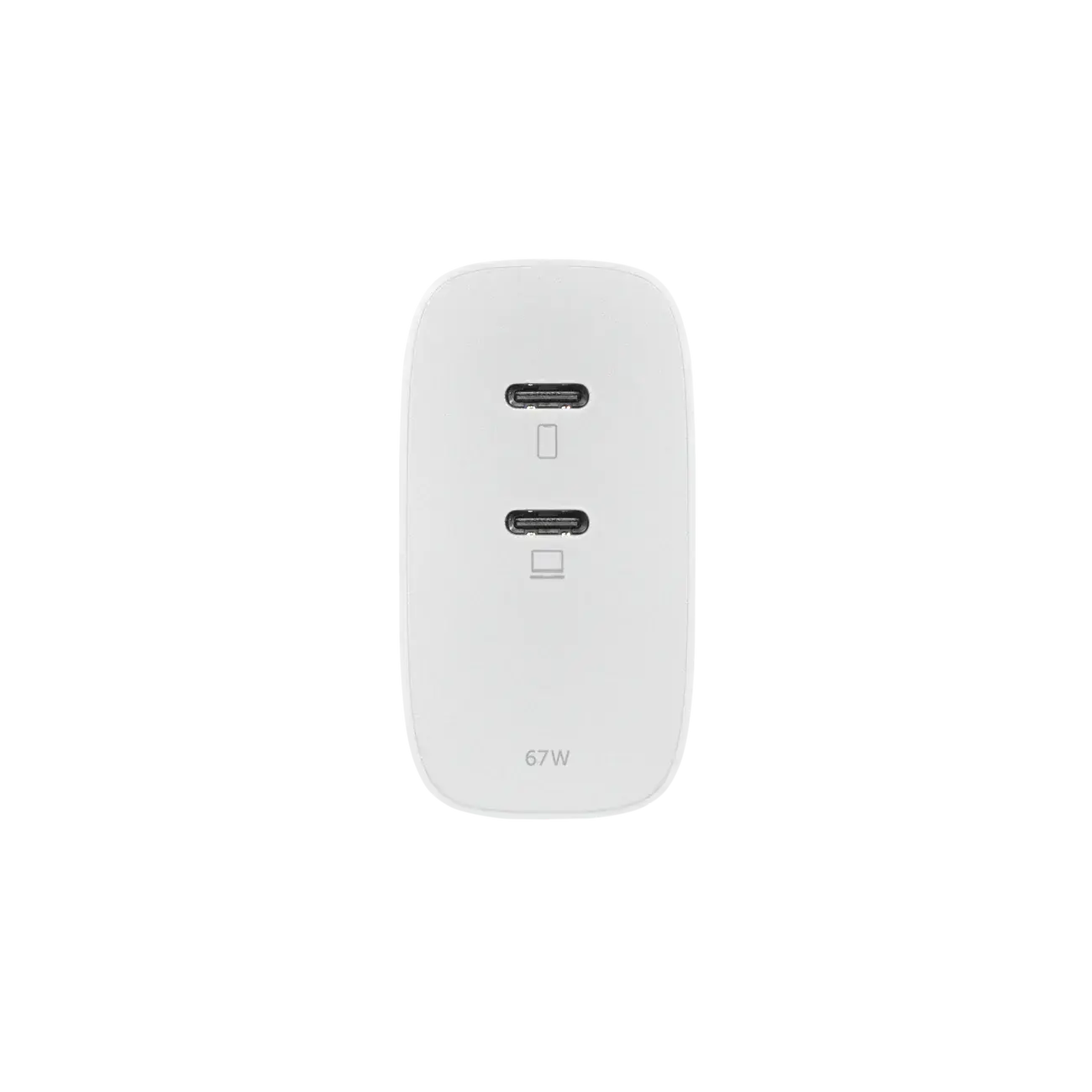 Мережевий зарядний пристрій Native Union Fast GaN Charger PD 67W Dual USB-C Port White (FAST-PD67-WHT-INT)