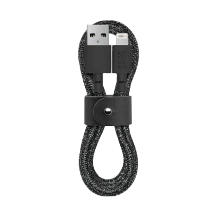 Native Union Belt Cable USB-A to Lightning Cosmos Black (1.2 m) (BELT-L-CS-BLK-2-NP)