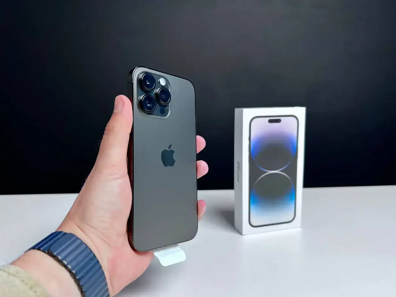 📲OPEN BOX Apple iPhone 14 Pro Max 256GB Space Black (MQ9U3) 🔋100% (Состояние - 10/10, Комплект - полный | гарантия - 6 мес.)