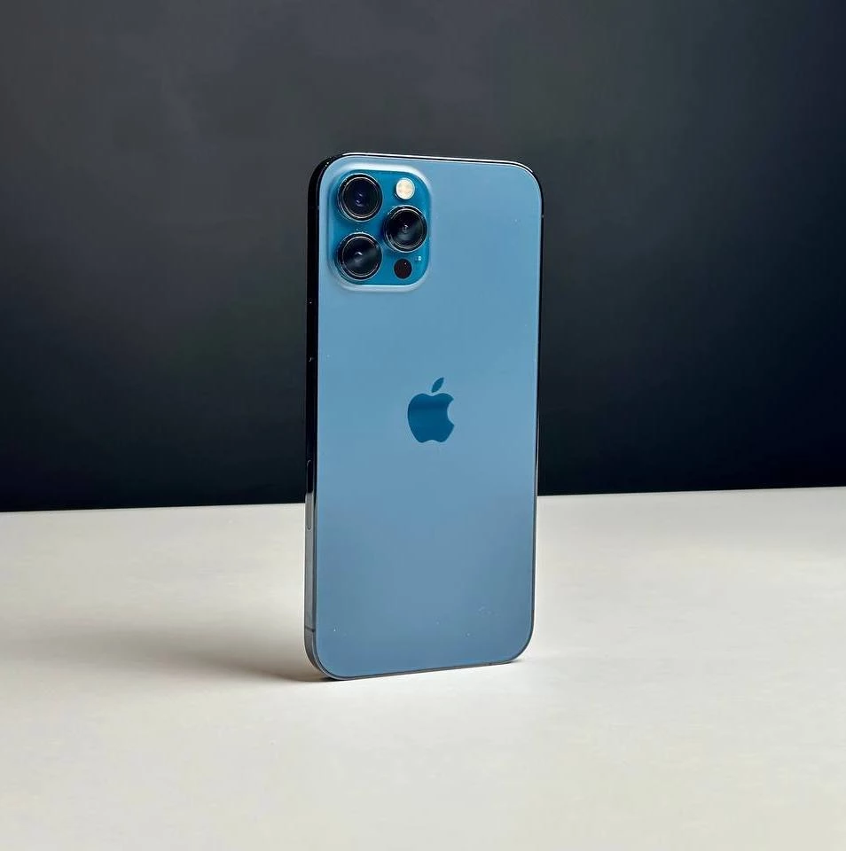 📲Apple iPhone 12 Pro Max 256GB Pacific Blue (MGCN3, MGDF3) 🔋87% (Состояние - 9/10, Комплект - коробка, iPhone | гарантия - 1 мес.)
