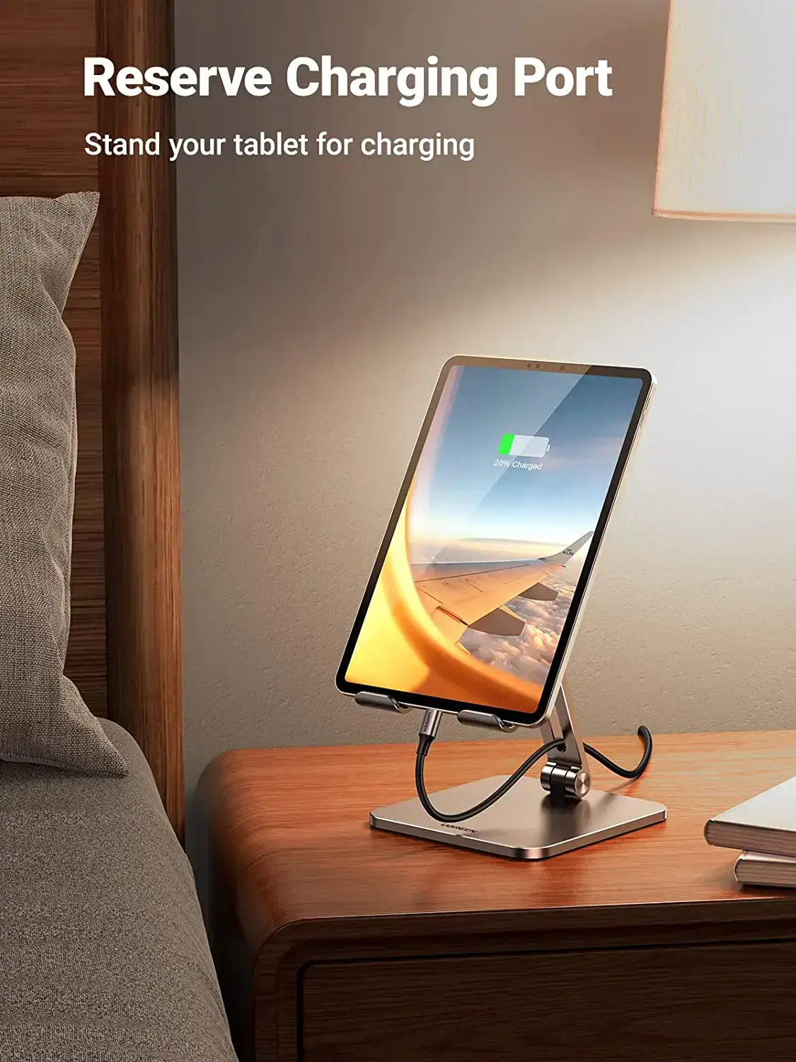 Подставка для планшета Ugreen Desktop Metal Holder For Tablet - Grey