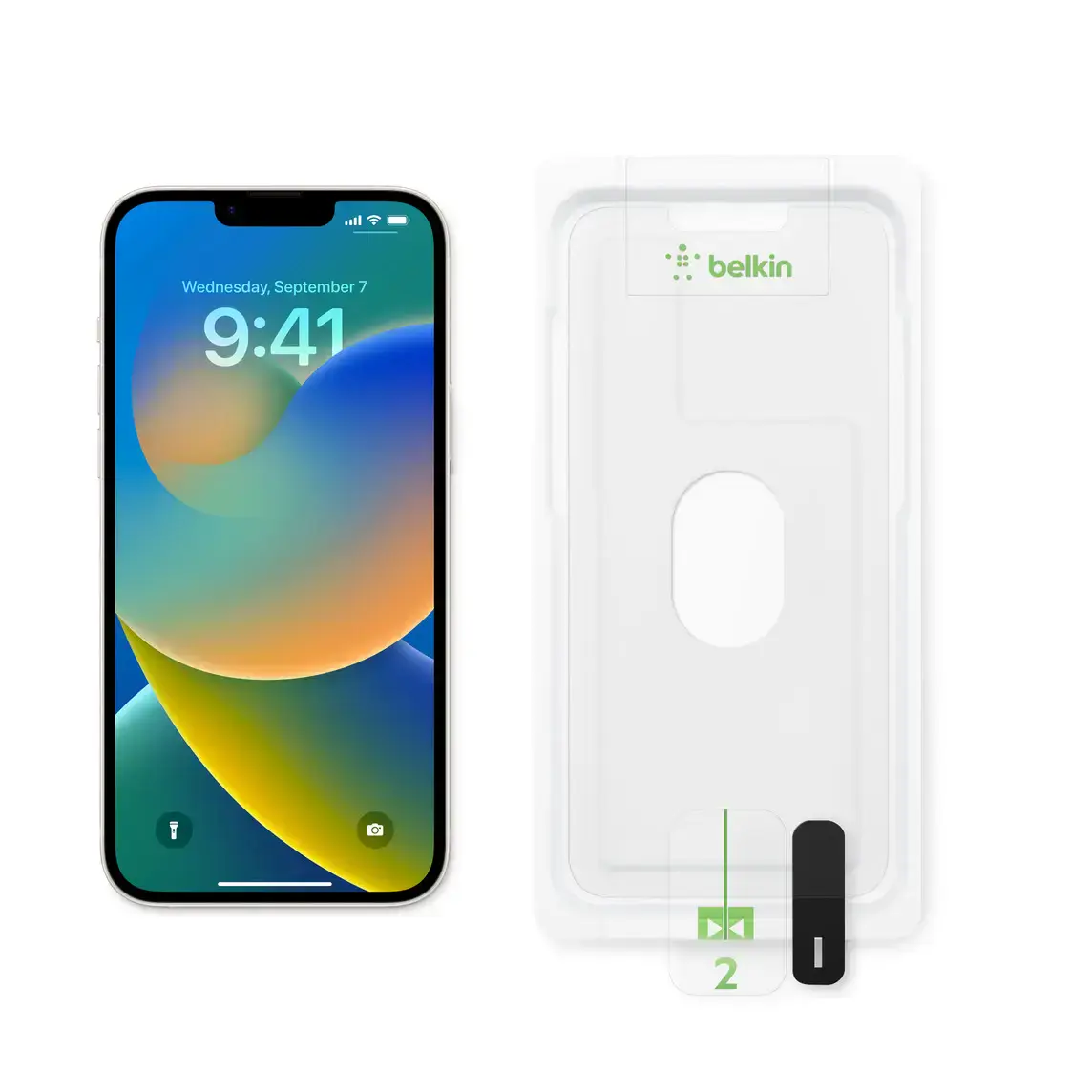 Защитное стекло Belkin ScreenForce UltraGlass Treated Screen Protector for iPhone 14 Plus / iPhone 13 Pro Max (OVA079zz, HPQG2)