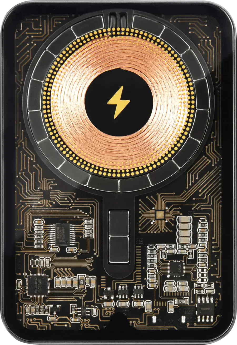 Портативний зарядний пристрій LAUT Power Charge Crystal with MagSafe Power Bank 5000mAh - Black (L_PCC_BK)