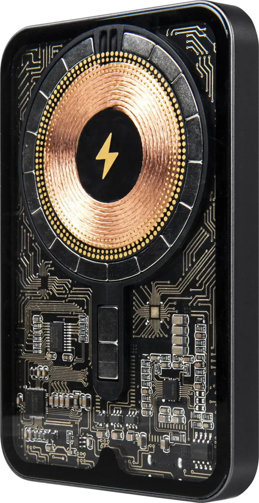 Портативний зарядний пристрій LAUT Power Charge Crystal with MagSafe Power Bank 5000mAh - Black (L_PCC_BK)