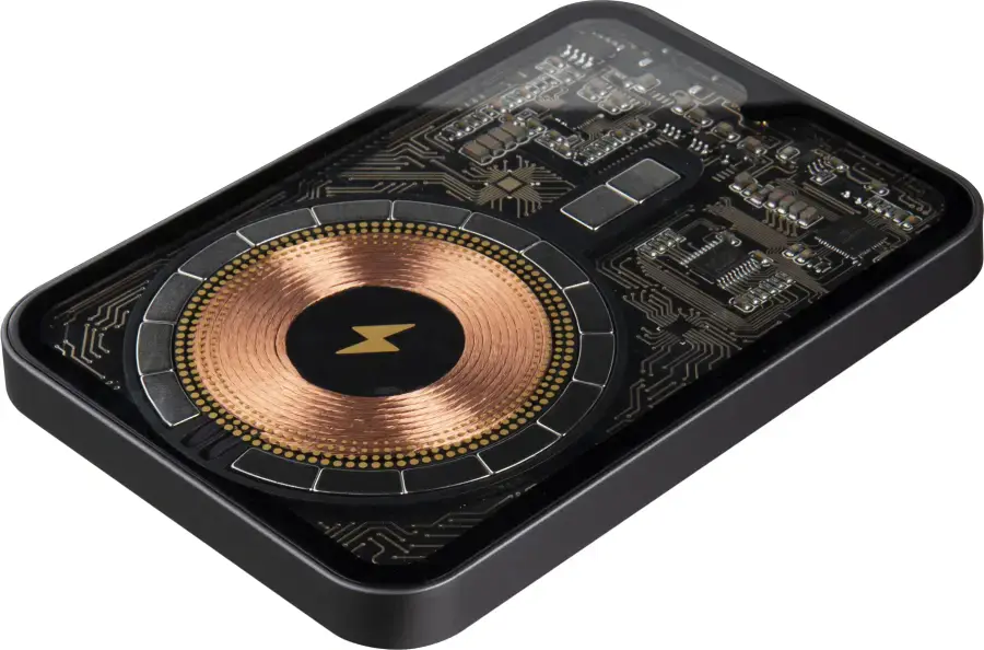 Портативний зарядний пристрій LAUT Power Charge Crystal with MagSafe Power Bank 5000mAh - Black (L_PCC_BK)