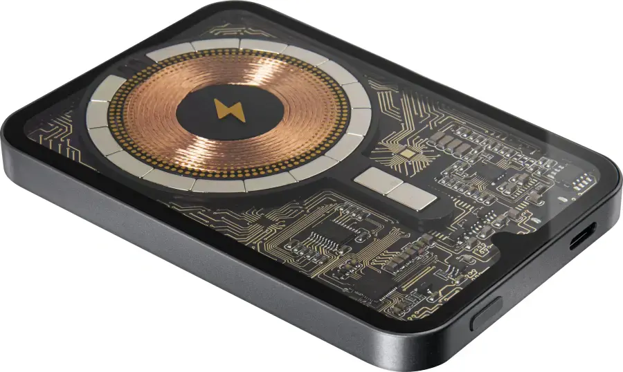 Портативний зарядний пристрій LAUT Power Charge Crystal with MagSafe Power Bank 5000mAh - Black (L_PCC_BK)