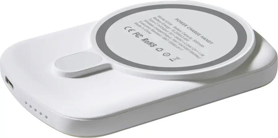 Портативний зарядний пристрій LAUT Power Charge Handy with MagSafe Power Bank 5000mAh - White (L_PCH_WM)