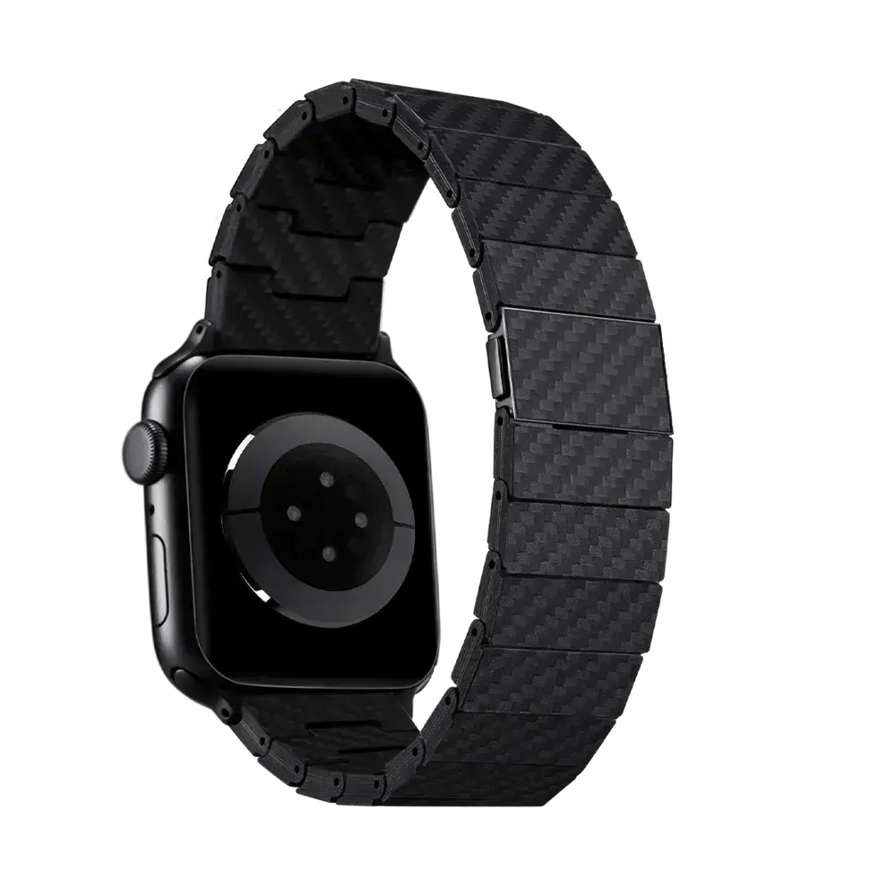 Ремешок Pitaka Carbon Fiber Watch Band Modern Black/Grey for Apple Watch 49/45/44mm (AWB2307, AWB1003)