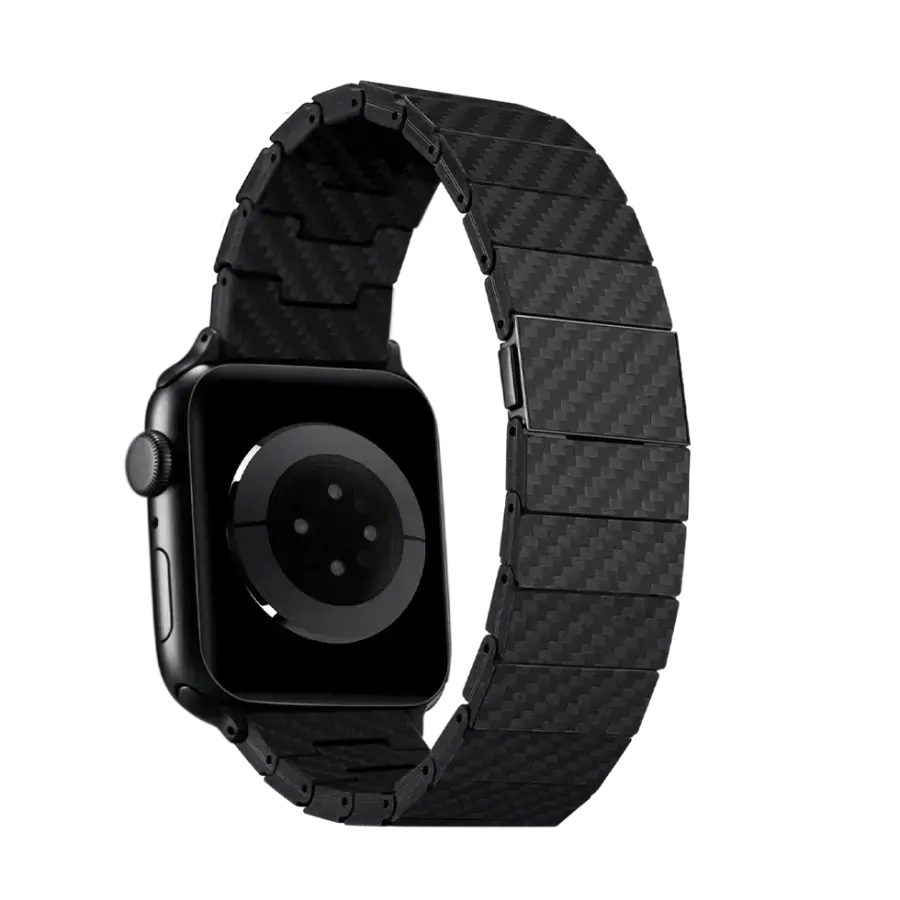 Ремінець Pitaka Carbon Fiber Watch Band Modern Black/Grey for Apple Watch 49/45/44mm (AWB2307, AWB1003)