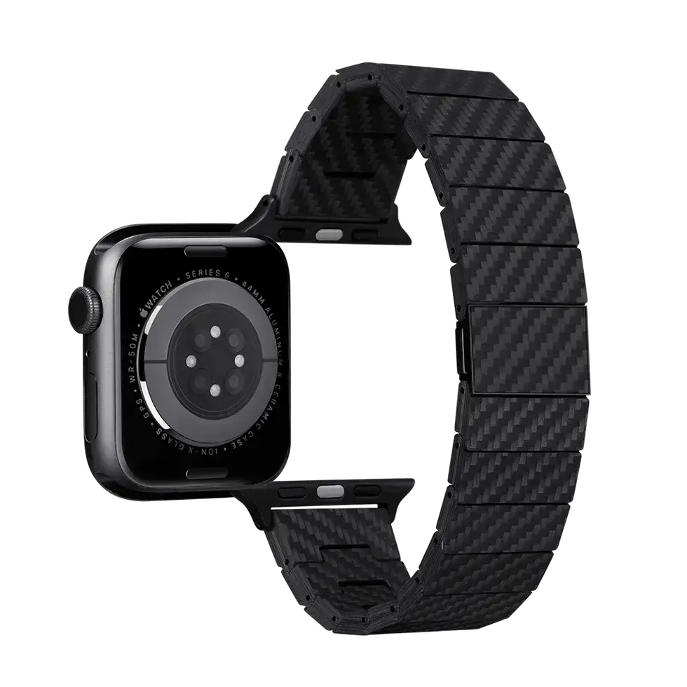 Ремешок Pitaka Carbon Fiber Watch Band Modern Black/Grey for Apple Watch 49/45/44mm (AWB2307, AWB1003)