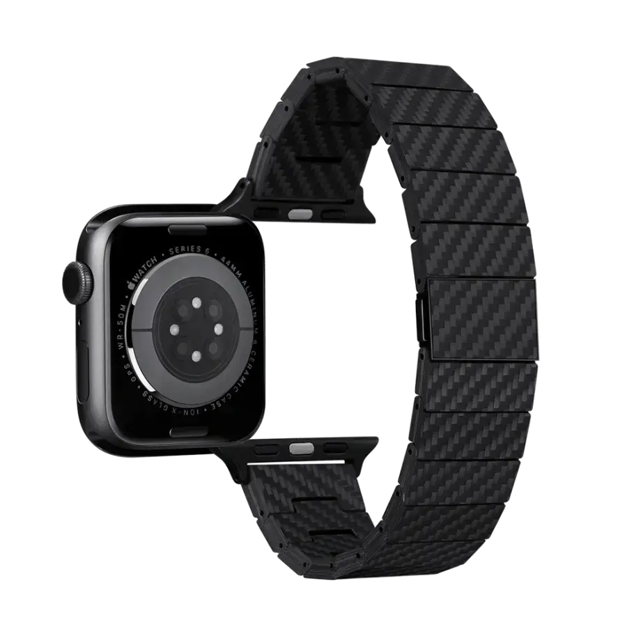 Ремінець Pitaka Carbon Fiber Watch Band Modern Black/Grey for Apple Watch 49/45/44mm (AWB2307, AWB1003)